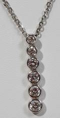 120124 15CT DIAMOND DROPS PENDANT L13