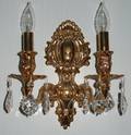 113107 ROCOCO STYLE GILT METAL SCONCE H113 W9