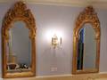 113106 ORNATE GILT WOOD MIRRORS PAIR 54x235