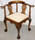 112189 ENGLISH CHIPPENDALE STYLE MAHOGANY CHAIR