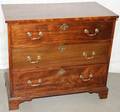 112163 ENGLISH MAHOGANY CHEST OF DRAWERS C1890