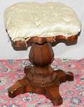 102148 AMERICAN EMPIRE ROSEWOOD PIANO STOOL H20