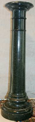 102135 GREEN MARBLE PEDESTAL H38 DIA12