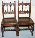 102125 KENSINGTON TUDOR STYLE OAK SET OF CHAIRS