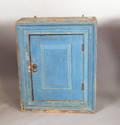 Painted pine hanging cupboard ca 1800