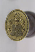 Wax seal with engraving of Muhlenberg crest