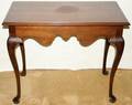121325 QUEEN ANNE STYLE MAHOGANY SERVING TABLE