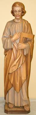 121321 GERMAN CARVED WOOD SCULPTURE OF JOSEPH H41