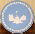 113136 WEDGWOOD BLUE JASPER WARE PLATE 1971 DIA8