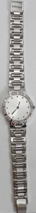 102199 LADYS PIAGET STYLE 18K WHITE GOLD WATCH
