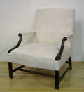 George III mahogany open armchair ca 1770
