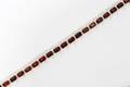 120203 3CT GARNET  7CT DIAMOND TENNIS BRACELET