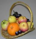 113516 CONNOISSEUR CHINA FRUIT BASKET 1989 H9 W10