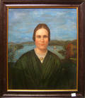 Oil on canvas portrait of a woman