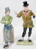 111419 STAFFORDSHIRE PORCELAIN DICKENS FIGURES