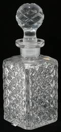 110290 W GERMANY CRYSTAL DECANTER H11 DIA4