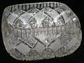121374 CUT GLASS PILLOWFORM BOWL C1910 W8 L8