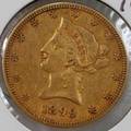 120308 US 10 GOLD COIN 1899S DULL LUSTER EF 40