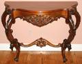 111446 ROCOCO BELTER STYLE MAHOGANY CONSOLE W55