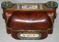 102256 BRONZE MOUNTED ROSEWOOD INKWELL WSEVRES PLAQ