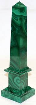 102242 LARGE MALACHITE OBELISK H12