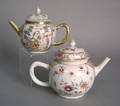 Two Chinese export famille rose teapots ca 1900