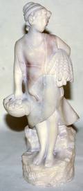 121433 ITALIAN CARVED MARBLE SCULPTURE YOUNG MAN