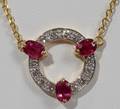 120372 11CT RUBY  3CT DIAMOND PENDANT DIA5