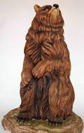 113558 CONNOISSEUR CHINA BROWN BEAR 1987 H25 W14