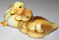 113555 TAY GLAZED BISQUE PAIR OF DUCKS H2 W5