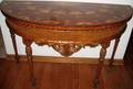 113240 WAITMAN MAHOGANY DEMI LUNE CONSOLE H35 W57