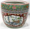 112355 CHINESE ENAMELED PORCELAIN PLANTER 20TH C