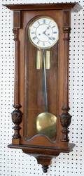 112333 GUSTAV BECKER VIENNA REGULATOR WALNUT CLOCK