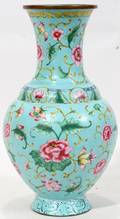 111486 CHINESE ENAMEL VASE H95