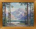 102295 CHARLES J BERGSTROM OIL ON BOARD MOUNTAINS
