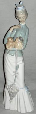 101456 LLADRO PORCELAIN FIGURE WALK WTHE DOG