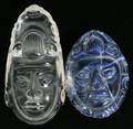 121484 CRYSTAL  LAPIS LAZULI MASKS TWO H225