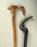 Two carved canes