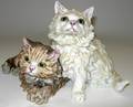 113594 KAISER PORCELAIN PAIR OF CATS H7 W9