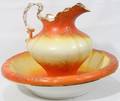 111524 AMERICAN LIMOGES PITCHER  WASH BASIN SET