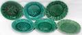 111508 WEDGWOOD GREENGLAZED PLATES  TWO OTHERS