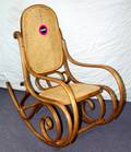 102339 THONET STYLE BENTWOOD ROCKING CHAIR C1960