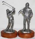 101501 MICHAEL RICKER PEWTER GOLFER  COAL MINER