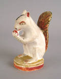 Chalk figure of a squirrel 19th c