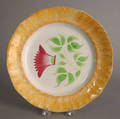 Yellow spatter plate 19th c