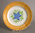 Yellow spatter plate 19th c