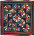 Mennonite Dresden plate quilt dated 1897
