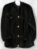 120439 BLACK MINK JACKET L32