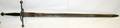 120436 SPANISH STEEL  WHITE METAL BROAD SWORD