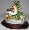 113644 CYBIS BISQUE FIGURE WATER BIRD H8 W8
